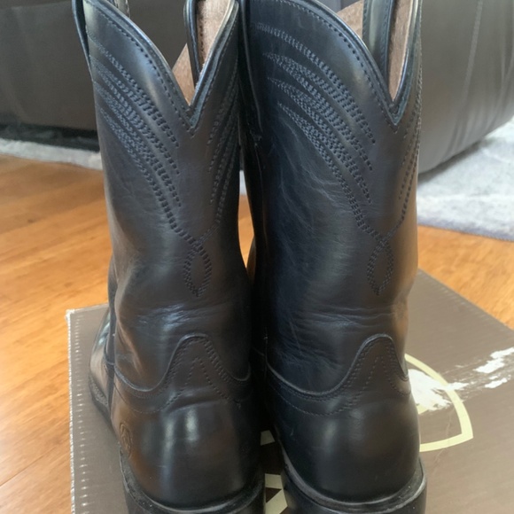 Men`s Black Ariat Roper Size 7D Dress Boots - Picture 11 of 11